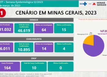 Boletim Epidemiológico de Monitoramento registra 57.524 casos confirmados de Dengue, Chikungunya e Zika em Minas Gerais