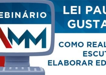 Webinário AMM debate Lei Paulo Gustavo: 428 municípios ainda estão sem cadastro; inscrições abertas