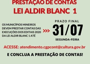 Prazo para prestação de contas da Lei Aldir Blanc 2020 se encerra nesta segunda (dia 31 de julho)