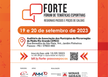 Inscrições abertas para o Fórum de Temáticas Esportivas – FORTE das Regionais Passos e Poços de Caldas