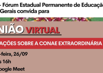 Fórum Permanente de Educação de Minas Gerais convida para reunião virtual sobre a CONAE MG 2023