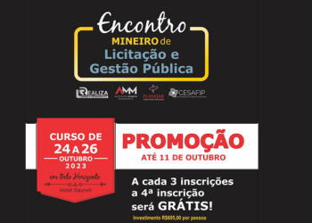 Encontro Mineiro de Licitação e Gestão Pública apoiado pela AMM oferece condições especiais para inscrições feitas até 11 de outubro