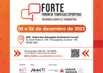 Inscrições abertas para o Fórum de Temáticas Esportivas – FORTE das regionais Curvelo e Diamantina