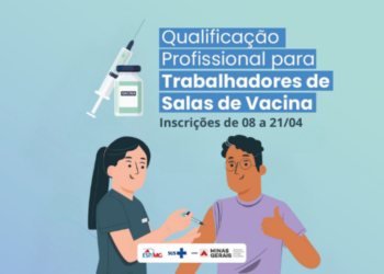 Abertas inscrições para curso de Qualificação Profissional para Trabalhadores de Salas de Vacina