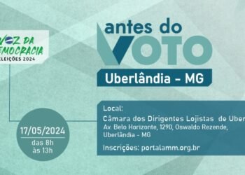 Inscrições para Antes do Voto em Uberlândia estão abertas; evento acontece no dia 17 de maio