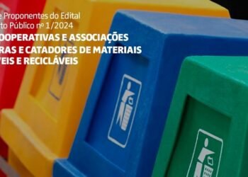 Lançado edital para apoiar cooperativas e associações de catadoras e catadores de materiais reutilizáveis e recicláveis