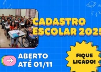 Cadastro Escolar 2025: prazo para inscrições na rede pública de ensino de Minas Gerais vai até 1º/11