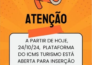 Aberta a plataforma do ICMS Turismo para a inserção de documentos de 2024