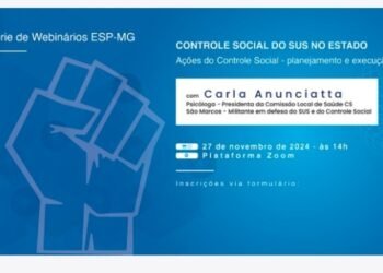 Webinário debaterá ações de planejamento e execução no Controle Social