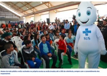Campanha “Vacinação nas Escolas – Ciência e Defesa da Vida” segue até 25/4