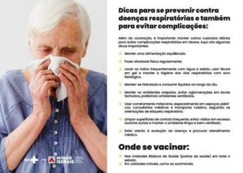 Vacinação e cuidados com idosos são primordiais para prevenção de doenças respiratórias no inverno