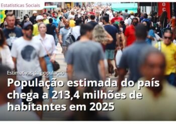 Minas Gerais tem população estimada em 21,4 milhões de habitantes em 2025