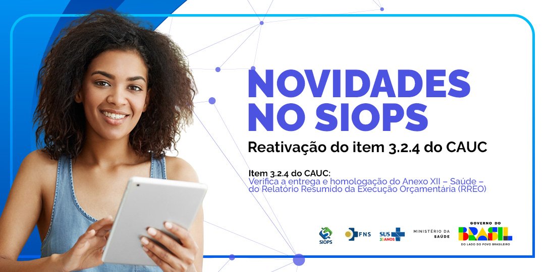 Reativação de item do Siops e Cauc