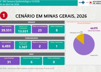 Alerta – Boletim Epidemiológico registra 13.404 casos confirmados de Dengue, Chikungunya e Zika em Minas Gerais neste ano